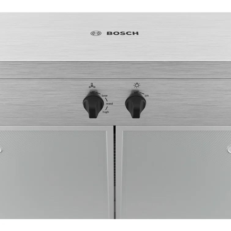 Bosch 30 inch Convertible 260-CFM Stainless Steel Under Cabinet Range Hood