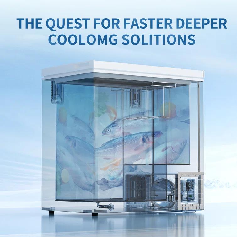 BANGSON 7.0 Cu.Ft Chest Freezer, Deep Freezer with Adjustable Thermostat, Top Open Door Freezer with Removable Basket