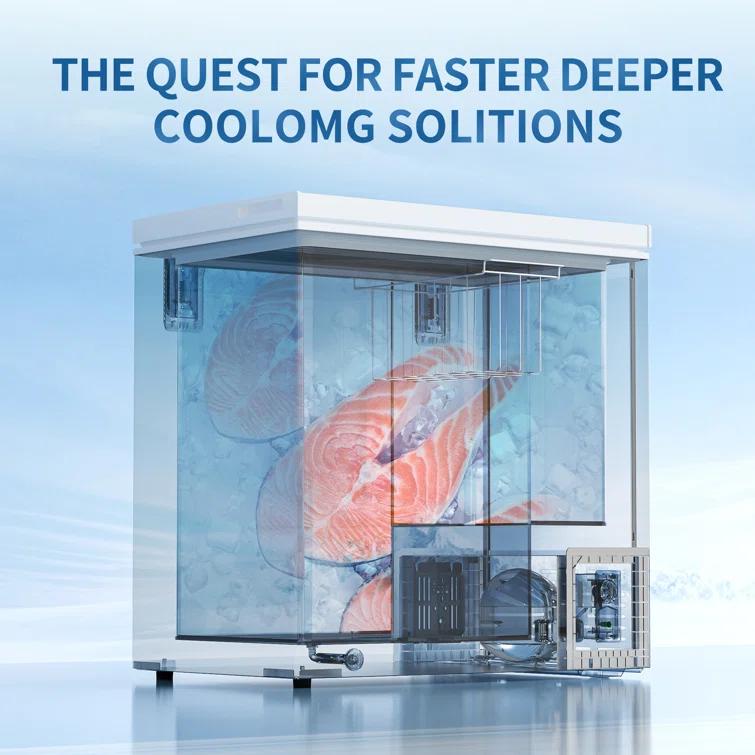 BANGSON 7.0 Cu.Ft Chest Freezer, Deep Freezer with Adjustable Thermostat, Top Open Door Freezer with Removable Basket