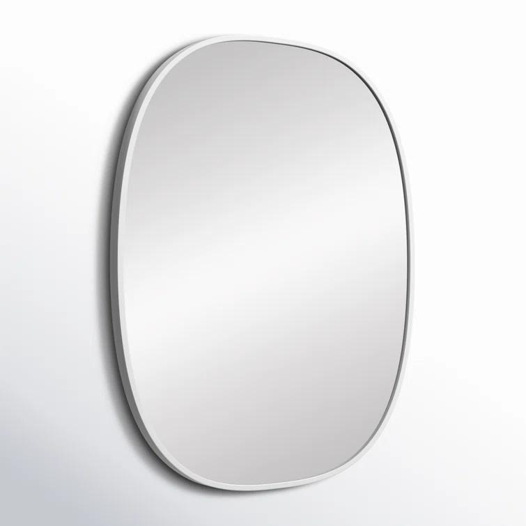 Sabine Metal Curved Oval Wall Mirror