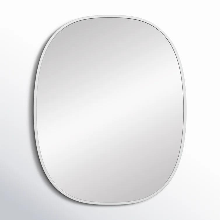Sabine Metal Curved Oval Wall Mirror