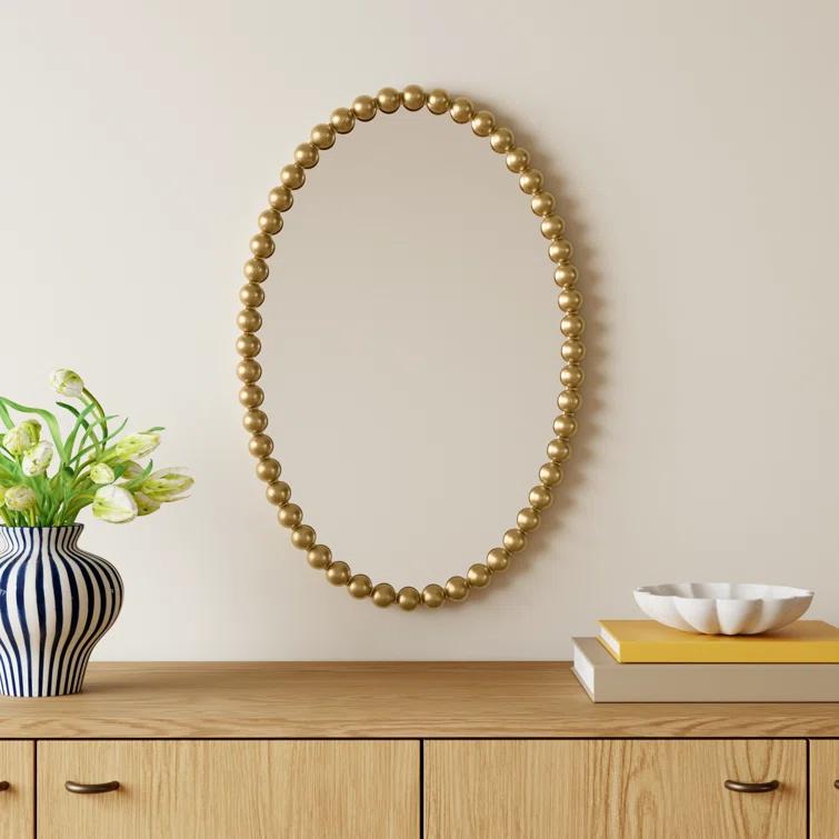Sanne Metal Oval Wall Mirror