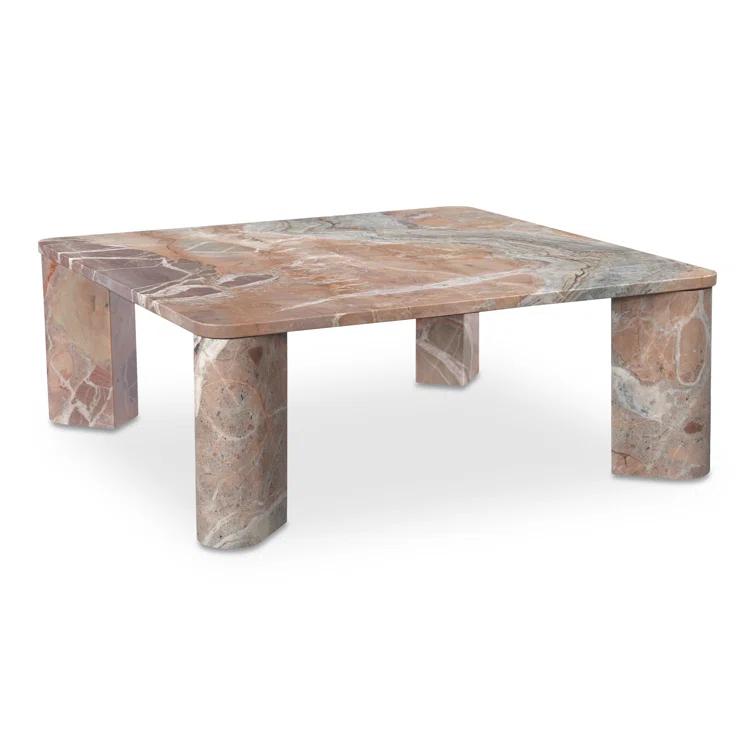 Cato Coffee Table - Orange Marble