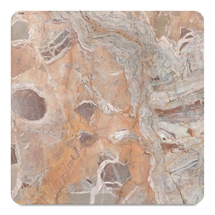 Cato Coffee Table - Orange Marble