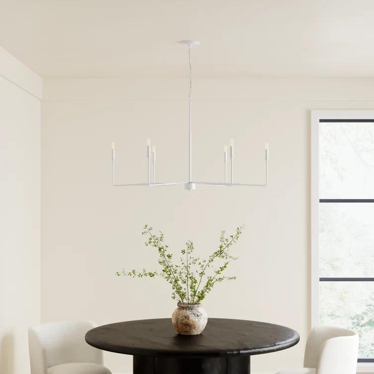 Alysa 6 - Light Dimmable Classic / Traditional Chandelier