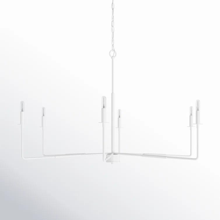 Alysa 6 - Light Dimmable Classic / Traditional Chandelier