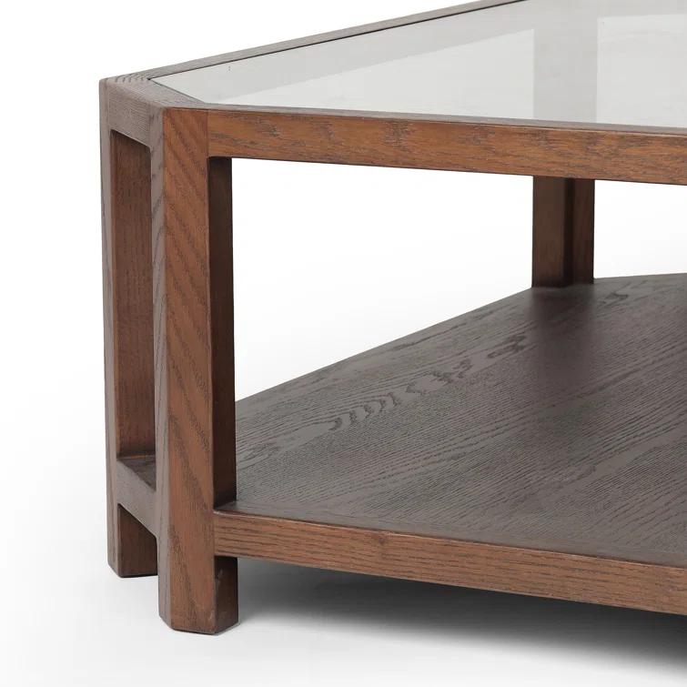 Ebern Designs JENZEN Glass Top Single Coffee Table