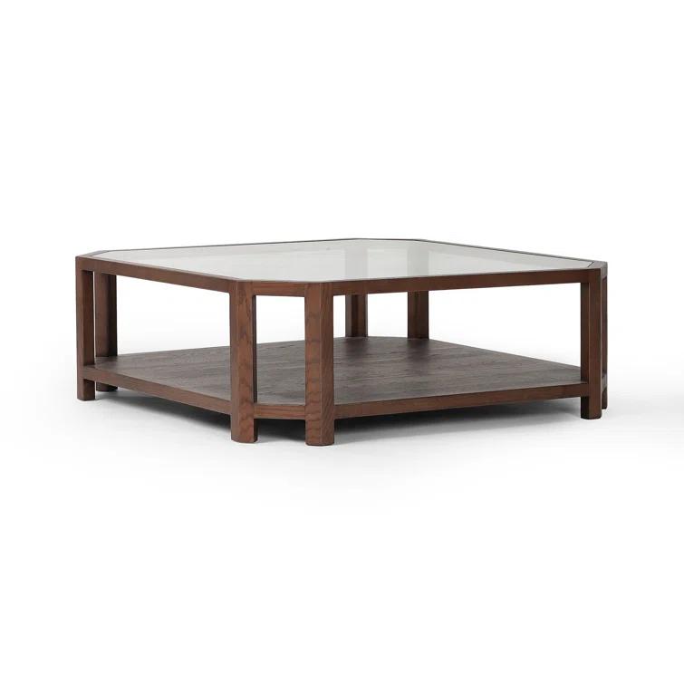 Ebern Designs JENZEN Glass Top Single Coffee Table