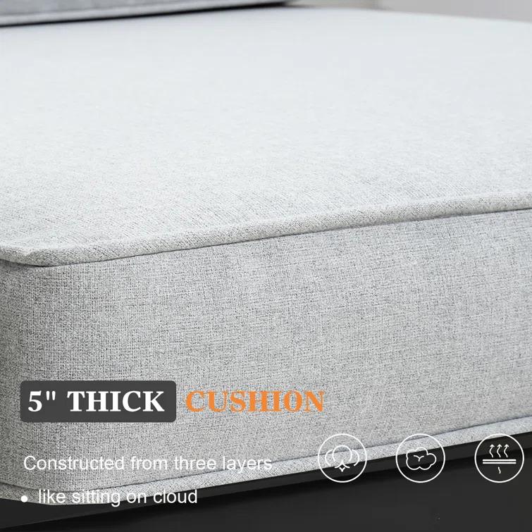 LayinSun Alturas Standalone Product 4 Piece Sofa Seating Group With Cushions