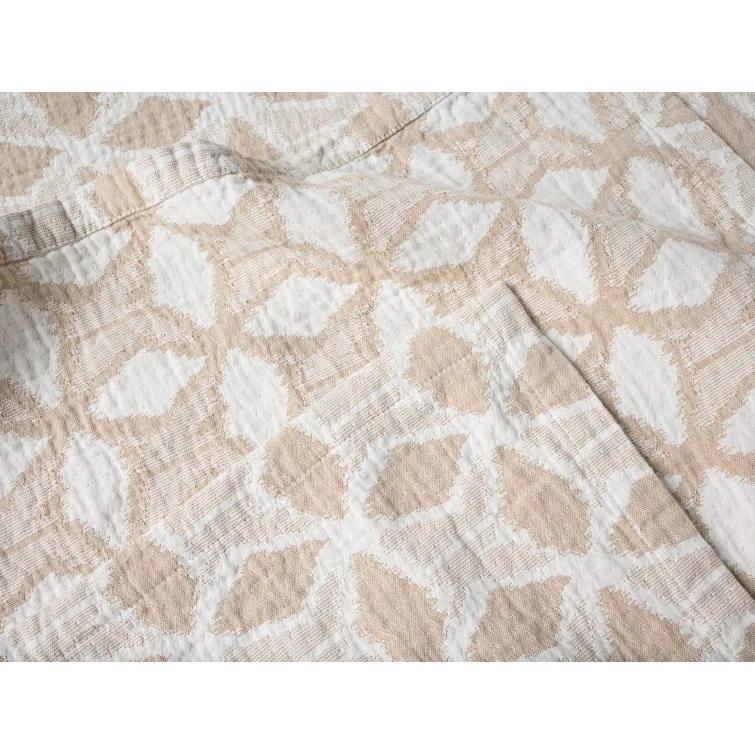 Doe Organic Cotton Reversible Throw Blanket with Fringe