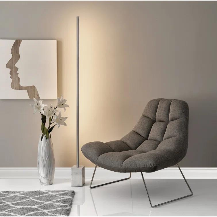 Modern LED Marble Floor Lamp (65")