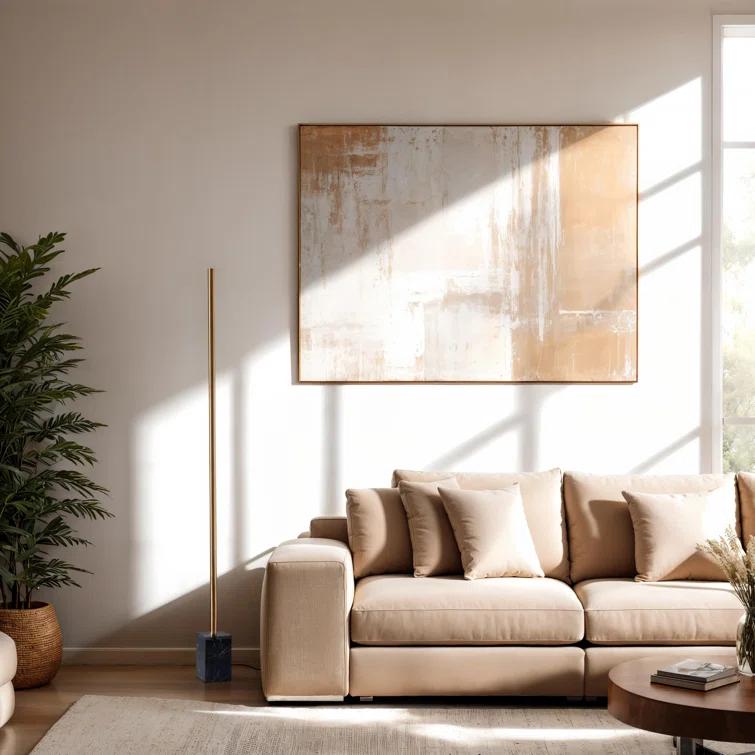 Modern LED Marble Floor Lamp (65")