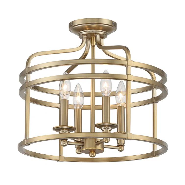 Minka Lavery - Covent Park - 4 Light Semi-Flush Mount - 14.5 inches tall by 16