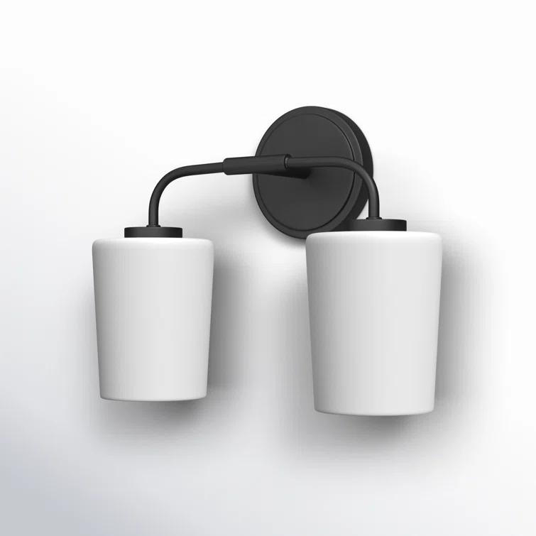 Fitz 2 Light Frosted Dimmable Vanity Light