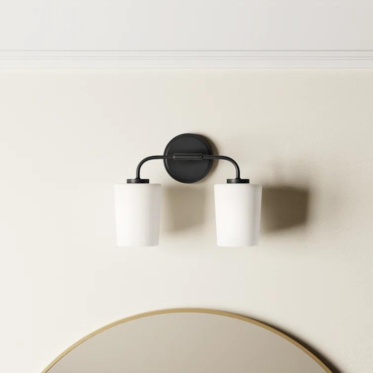Fitz 2 Light Frosted Dimmable Vanity Light