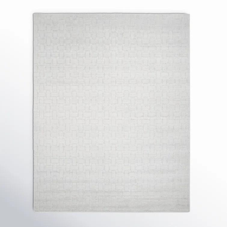Brena Hand-Loomed Wool-Blend Rug - Ivory / 5' x 8'