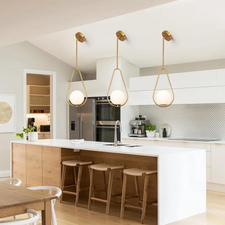 Galassia Pendant Light by AERIN - Burnished Brass / 9.5"W