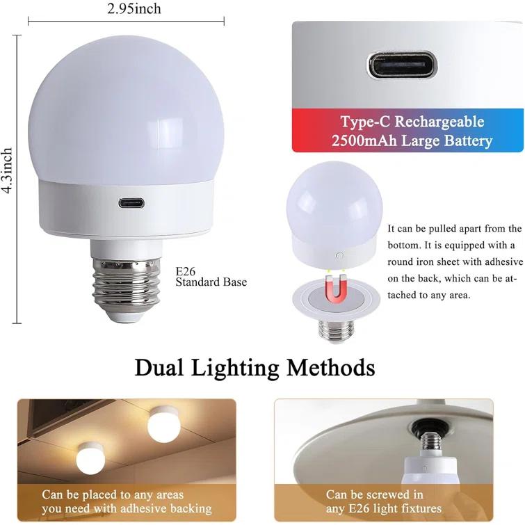 Rechargeable Wireless Wall Sconces Set Of Two, Dimmable Battery Operated Wall Lights With Remote, Gold Electroplating, RGB 15 Colors, Ideal For Bedroom And Living Room