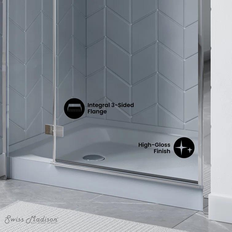 Voltaire 36" x 36" Single-Threshold, Center Drain, Shower Base