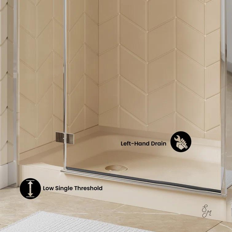 Voltaire 48" x 36" Single-Threshold, Shower Base