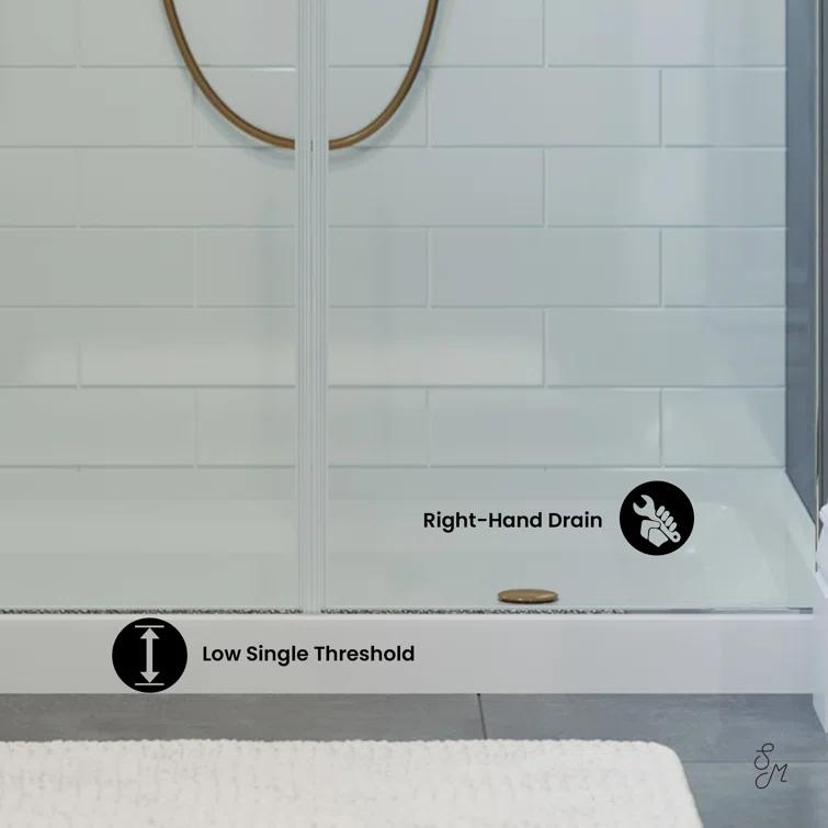 Voltaire 48" x 36" Single-Threshold, Shower Base