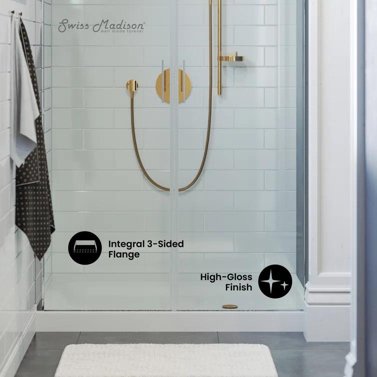 Voltaire 48" x 36" Single-Threshold, Shower Base