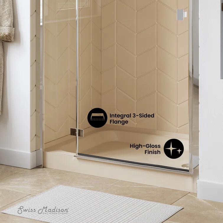 Voltaire 48" x 36" Single-Threshold, Shower Base