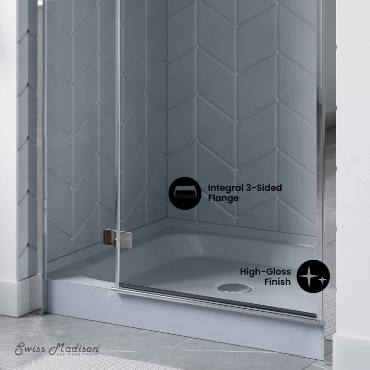 Voltaire 36" x 36" Single-Threshold, Center Drain, Shower Base