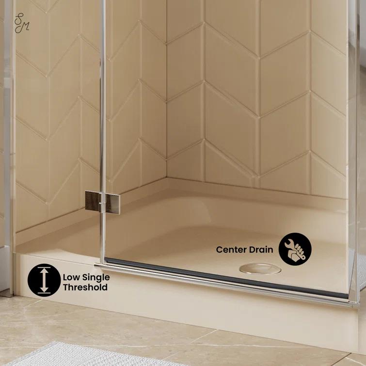 Voltaire 48" x 36" Single-Threshold, Shower Base