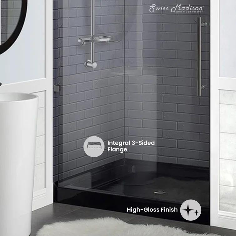 Voltaire 36" x 36" Single-Threshold, Center Drain, Shower Base
