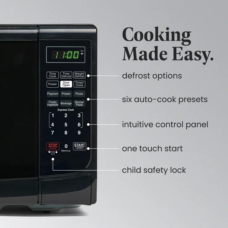 Farberware Farberware Countertop Microwave .7 Cu. Ft. 700-Watt Compact Microwave Oven FMO07ABTBKA