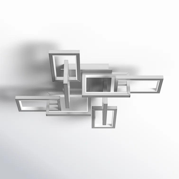 Sataria 8 - Light 29.25" Unique/Statement Geometric LED Flush Mount