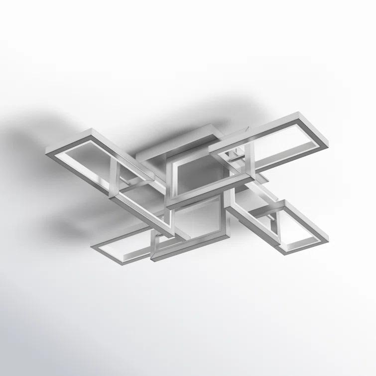 Sataria 8 - Light 29.25" Unique/Statement Geometric LED Flush Mount