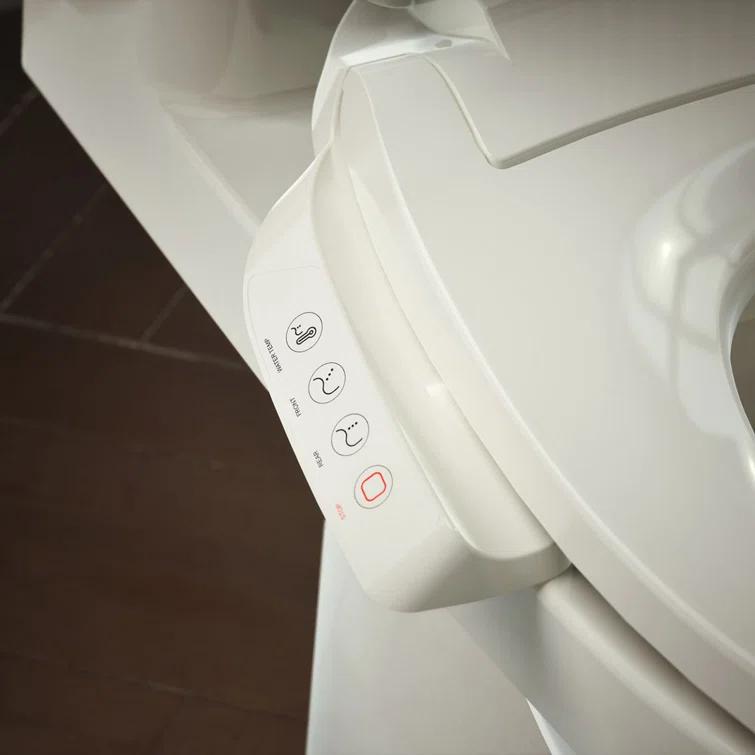 PureWash E545 Elongated Heated Bidet Toilet Seat, Electric Bidets for Existing Toilets