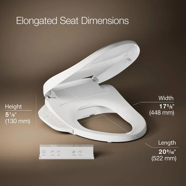 Purewash E580 Elongated Bidet Toilet Seat