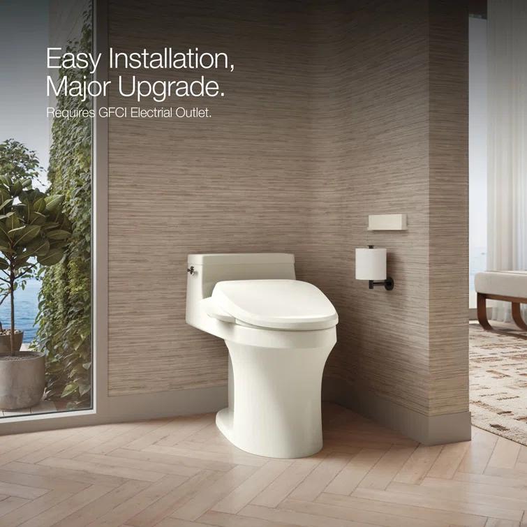 Purewash E725 Elongated Bidet Toilet Seat With Remote Control