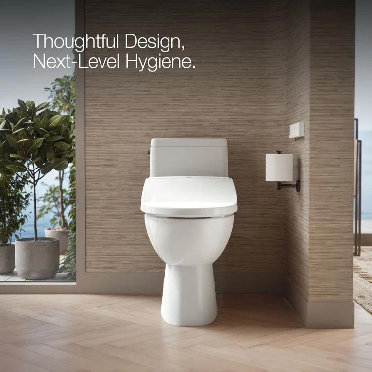 PureWash® E880 Elongated Bidet Toilet Seat with Remote Control
