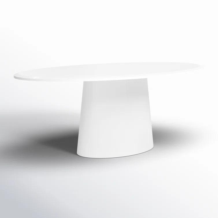 Beth Oval Dining Table - White