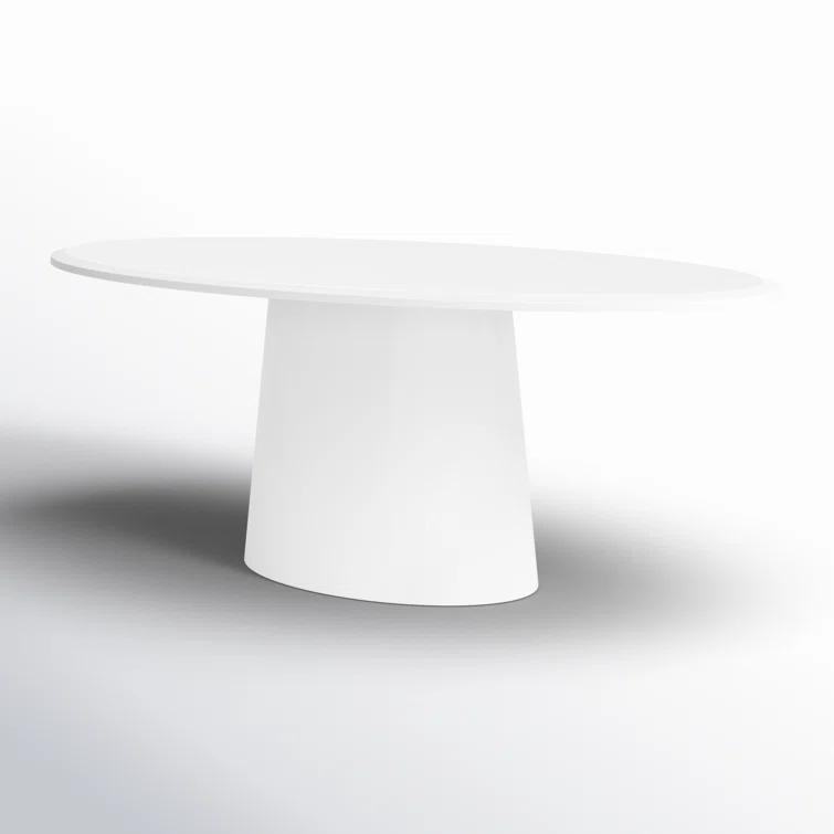Beth Oval Dining Table - White