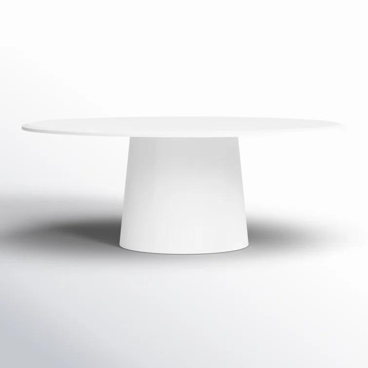 Beth Oval Dining Table - White