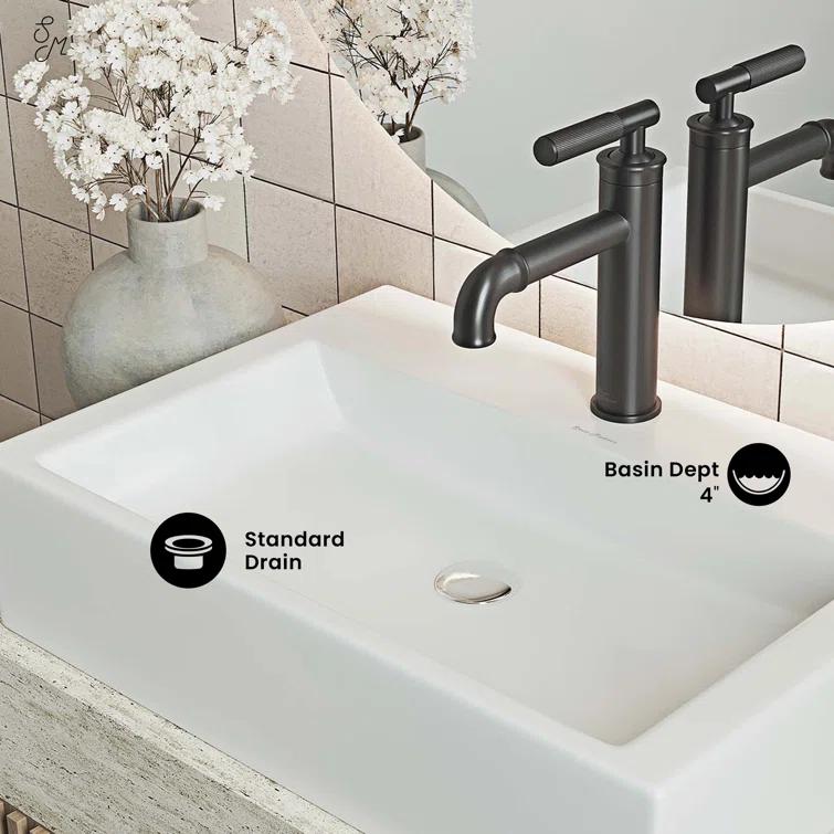 Claire 20 Rectangle Ceramic Vessel Sink