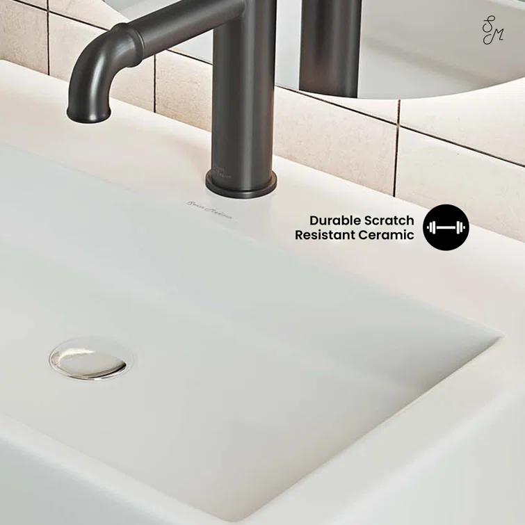 Claire 20 Rectangle Ceramic Vessel Sink