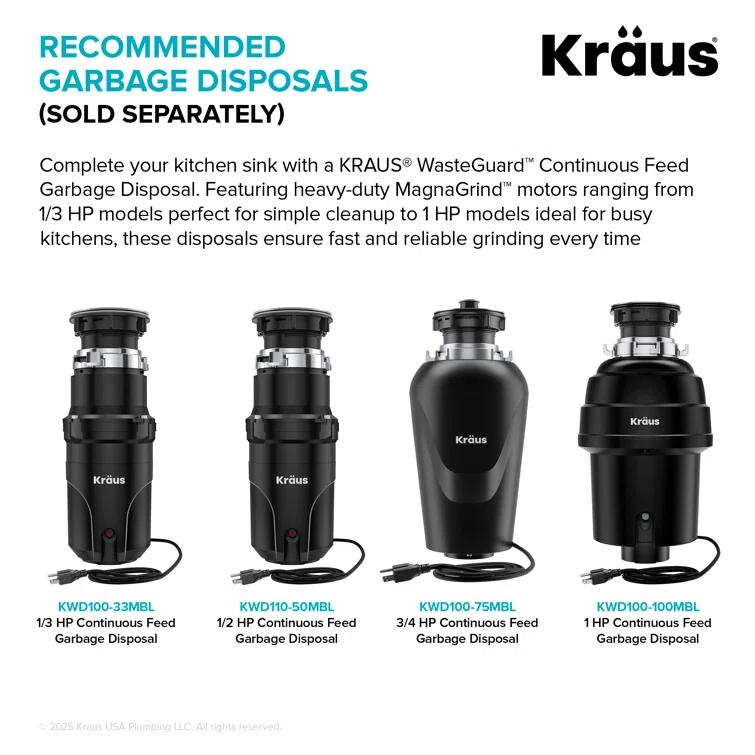 KRAUS Premier Undermount Single Bowl 18-Gauge Stainless Steel Kitchen Sink