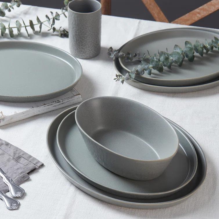 Stone by Mercer Project Katachi 32-Piece Dinnerware Set Stoneware