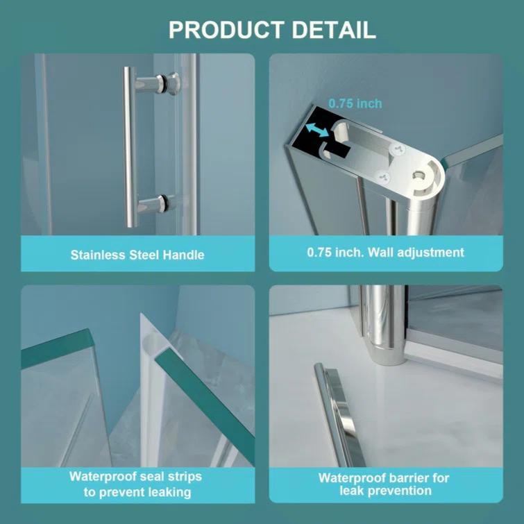 Fold Frameless Shower Door