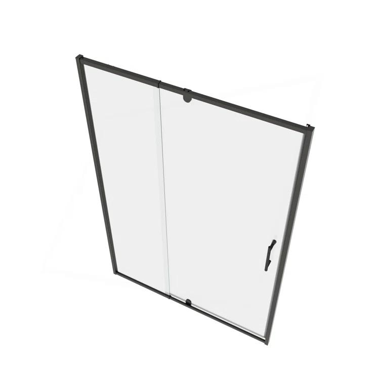 38-42" W x 71" H Flush Glass Shower Door Reversible Installation