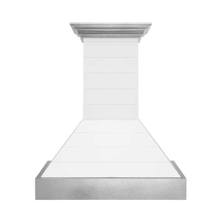 ZLINE ZLINE 36 in. Designer Series Satin Stainless Steel Convertible Vent Wall Mount Range Hood 8KBS-36