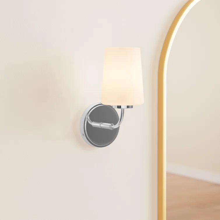 Fitz Single Frosted Dimmable Bath Sconce
