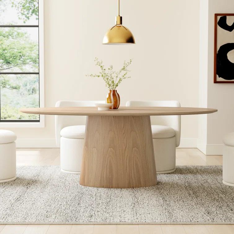 Beth Oval Dining Table - Natural
