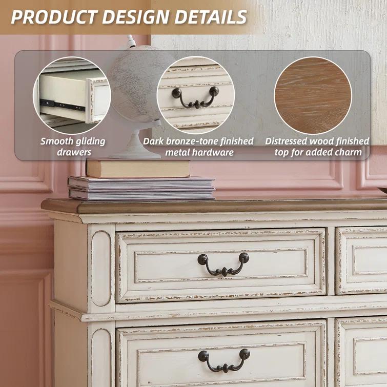 Hayley 54.13'' W 6 - Drawer Dresser